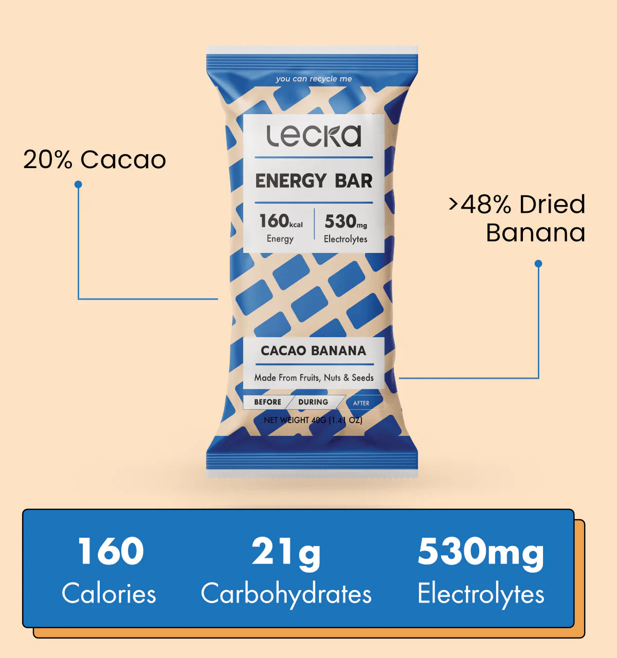 Energie Riegel - Kakao Banane